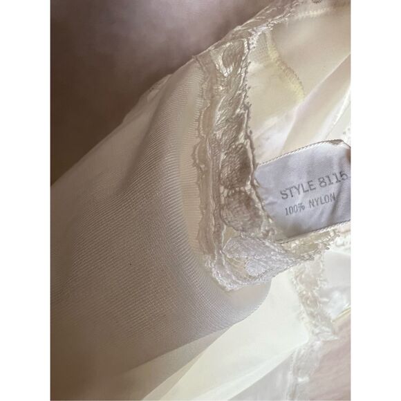 Vintage White Plus Size Slip Dress - Picture 6 of 7